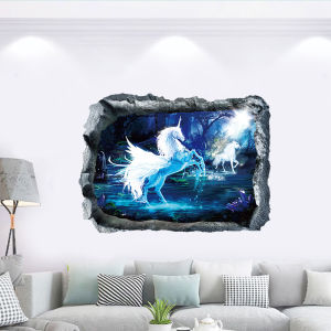 3D Stereo Wall Stickers Self Adhesive Bedroom Living Room Decorative Deer Pattern PVC Wall Decals Modern Simplicity Home Decor