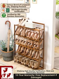 ZHUSHANXIA | Narrow Multi-Level Shoe Rack