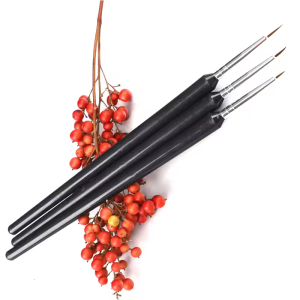 LINMANDA 3Pcs Nail Art Pen Set Fine Tip Nail Design Pen Gel Nail Application Tool Suitable for Nail Salons or Home DIY