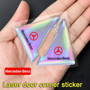 2Pcs/set Toyota Laser version Car Door Corner Cover Anti-collision Anti-scratch Protector Cover For Toyota Wish Vios Corolla Cross Hilux Revo Avanza Hiace Rush Altis Camry Fortuner Harrier Innova Yaris Alphard Vellfire