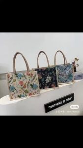 Large Capacity Commuting 2023 Fashion Shoulder Tote Bag Ethnic Style Student Portable Class Bag