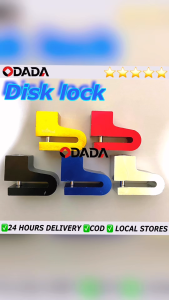 ODADA Universal Anti-theft Safety Lock Disc Lock MotorcycleBicycle Scooter Small Size LightweightEasy To Store Carry