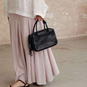 AVALEA | First Layer Tanned Leather Three-Context Bag