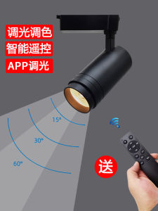 Smart LED Spotlight Remote Control Focus Adjustment Home Living Room Track Lights Commercial Clothing Store Background Wall