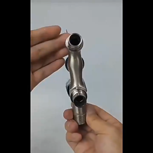 Stainless Steel Two way garden water tap double head Kitchen Bathroom Toilet 2 way Faucet Angle Valve wash basin tap 水龙头