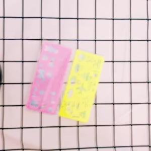 4Pcs/Set Color Drawing Template Ruler Promotional Cute Students DIY Tools Prize Good Quality Cute Candy Cute Stationery