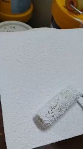 Vữa sơn tường gai gấm Textured Plaster thi công lu lăn bám dính tốt 3