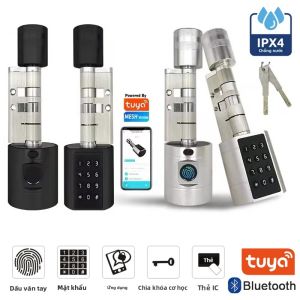 Khóa Cửa Điện Tử Thông Minh Với Chức Năng Nhận Dạng Vân Tay Điều Khiển Ứng Dụng Tuya Bàn Phím Kỹ Thuật Số Mã Thẻ Chìa Khóa Từ Xa An Ninh Gia Đình Cho Căn Hộ