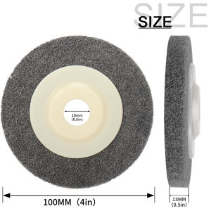 Si Fang | 4/4.5/5Inch Nylon Fiber Polishing Wheel Non Woven Abrasive Disc For Angle Grinder Metal Woodworking Cleaning Polishing Pad 2-10