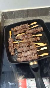 NEW! เนื้อเสียบไม้ไทยวากิว ลายไขมันแทรกสวย ซื้อ 5 แพ็ค แถม 5 แพ็ค รวมได้ 100 ไม้