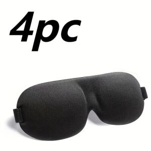 3D Sleep Mask for Side Sleepers Light Blocking Eye Mask w/Adjustable Strap - Soft Breathable for Men & Women Travel & Nap