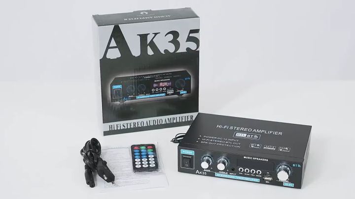 AK35 800W Amplifier with Bluetooth with Digital HiFi Fm Radio USB for ...