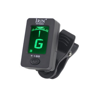 IRIN | IRIN T-100 Digital Guitar Tuner Clip-On Tone Tuner for Bass Violin Guitar Electric Ukulele Universal 360Degree Rotatable