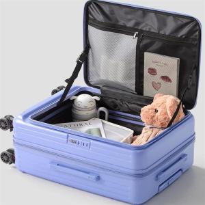 Expandable Multi-Functional Front Opening Luggage Bag 20 Inch Travel Suitcase Boarding Bag for Men And Women with Lock