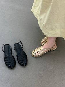 Vintage Hollow Weave Roman Style Summer Sandals
