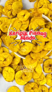 Keripik Pisang Madu 150gr Murah / Keripik Pisang Lampung Aneka Keripik Pisang Kepok Lezate Snack