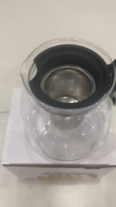 Bình pha trà Ấm trà thủy tinh Cherry S93 Bình lọc trà thuỷ tinh chịu nhiệt có lõi lọc Inox 304 Dung tích 900ml