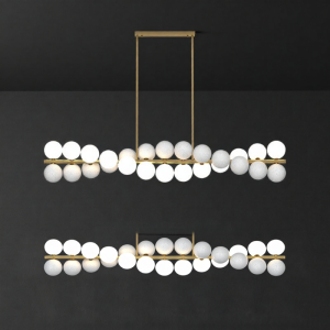 ZHENMEIJU | Designer Minimalist Nordic Style Glass Copper Pendant Light