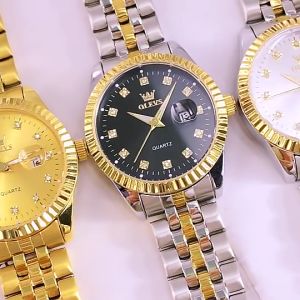 OLEVS 5526 Waterproof Date Business Original Design Luxury Quartz Watch Band Casual Wristwatch Women