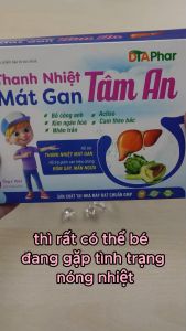 Thanh nhiệt mát gan hỗ trợ các triệu chứng rôm sẩy mẩn ngứa hộp 20 ống
