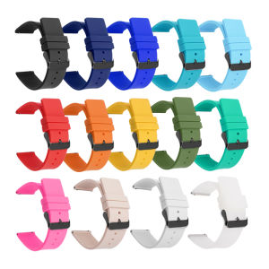Quick Release Strap 12 14mm 16mm 18mm 20mm 22mm 24mm Soft Rubber Silicone Universal Watch Band Accessories for Seiko for Huawei