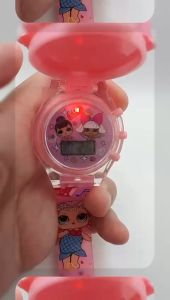 (K108) Jam Tangan Budak Frozen / Flip Music Kids Watches