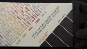 Dspiae Die-Cutting Pre-cut Adhesive Sandpaper 10 Pcs #180 to 2500 Sanding Gundam Tool MSP Sanding Paper 手办免裁切自粘砂纸/模型免切砂纸