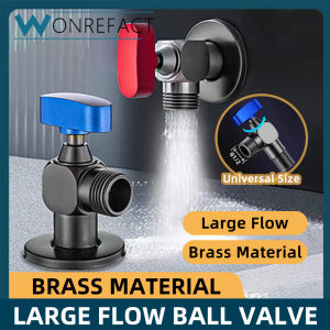 Brass Ball Valve Large Water Flow Ball Valve Explosion-proof Extended Thread Balcony Bathroom Universal