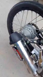 【Local Ship】Apido Pipe XRM 125 / XRM 110 Carb / Raider150 Carb / RS125carb Exhaust Pipe 1Set (chrome/black)