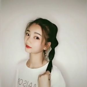 แฮร์พีชหางม้า 85cm แบบผมลอน มีโบว์ผูก น่ารัก ดูเป็นธรรมชาติ เกาหลีสไตล์