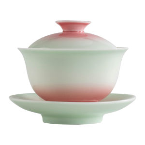 SANXUN | Anti-scald Home Use Tea Cup 3-Talents Covered Bowl