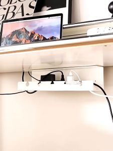 ถาด รางเก็บสายไฟใต้โต๊ะ กาวเป็นตัว 3 ขนาดเลือก ไม่ต้องเจาะ คุณสามารถถาดขนาดเล็ก o ขนาดใหญ่ ขึ้นอยู่กับความหนายและกระบวนการใช้งาน