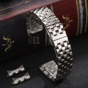 Dây Đeo Đồng Hồ Bằng Thép Không Gỉ Nguyên Khối Chất Lượng Cao 18mm/20mm/22mm Dây Đeo Đầu Cong Phổ Thông Dành Cho Nam Tương Thích Với Tissot Citizen Seiko