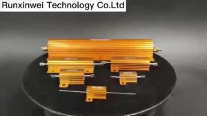 50W 100W Aluminum Power Metal Shell Case Wirewound Resistor 0.01R ~ 100K 1 6 8 10 20 200 500 1K 10K 100K ohm resistance RX24