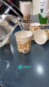 10 PACK [ ISI 500 PCS ] PAPERCUP MINUMAN 6 OZ (180 ML) TAHAN PANAS DAN DINGIN - GELAS KERTAS RAMAH LINGKUNGAN TIDAK MENYERAP AIR DAN TIDAK BOCOR - HOT ICE CUP FOOD GRADE || PAPERCUP.ID