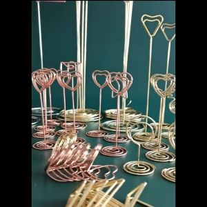 5pcs Tiang Nomor Meja/Number Stick Card/Table Number Holder/ Menu Stand Stik/ Metal Clip Card/Foto Price Tag Stand