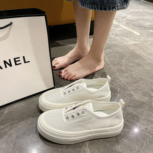 CHAODONG | Thick Bottom Light Breathable Slip-On Canvas Shoes