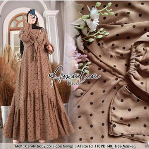 Priskila Cell AMALIA DRESS: Gamis Wanita Dewasa & Dress Kondangan Remaja