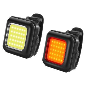 West Biking | Night Riding Tail Light Warning Front Light USB Charging Bicycle Light