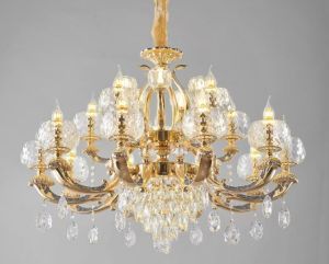 Đèn Chùm KIMILOG 6318 Pha lê Tay Đúc Đặc Phù Hợp Trang Trí Phòng Khách Nhà Hàng quán cafe Karaoke[TẶNG 15 LED]