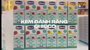 [HSD: T7/2029] Kem Đánh Răng Chicco Hương Chuối Táo 50ml Cho Bé 6M+