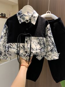 LANBUTU | Chinese Style Boys Shirt Set