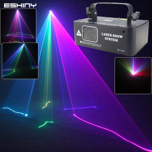 PRO. ESHINY Animation RGB Laser Beam Disco Stage Light Pattern Projector DMX DJ Dance Bar Party Christmas Effect Show X1N7