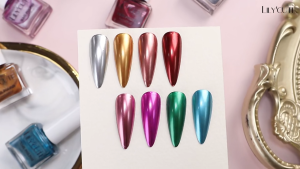 LILYCUTE 7ml Mirror Metallic Nail Polish Quick Dry Gold Silver Mirror Effect No Need Lamp Glass Bottle Manicure Nail Art Varnish