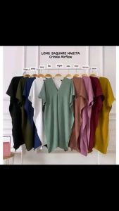 LONG SQUARE NAGITA ATASAN BLOUSE CRINKLE AIRFLOW