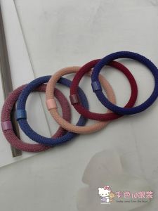 New Arrival Thick High Elastic Durable Rubber Band Hair-Binding Leather Cover Hair Rope Minimalist Easiest for Match Black Hair Ring Head Rope Headdress