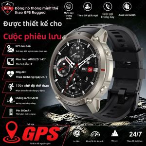 LIGE | Đồng Hồ Thông Minh GPS 2026 Dành Cho Nam Giới - Màn Hình AMOLED Chống Nước Cấp Độ Quân Sự 5ATM Hỗ Trợ Cuộc Gọi Bluetooth La Bàn Tích Hợp Với Hơn 170 Chế Độ Thể Thao