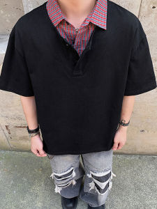 Áo Thun Polo Nam Tay Ngắn Cổ Polo Hai Mảnh Đơn Giản Cổ Điển Mùa Hè Thường Ngày Thường Ngày Thoải Mái Thoáng Khí