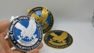 3 Inches Bendable Eagles Fraternal Emblem Car Stickers and Decals 3M Waterproof Motorcycle Auto TFOE-PE KUYA Eagle Praternal Club Badge CAR07B-01LA409