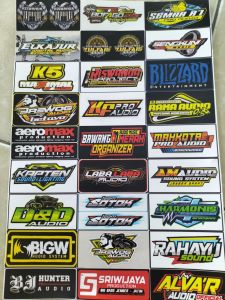STIKER SOUNDSYSTEM / STIKER PACK ISI 29 BIJI BAHAN CROMO